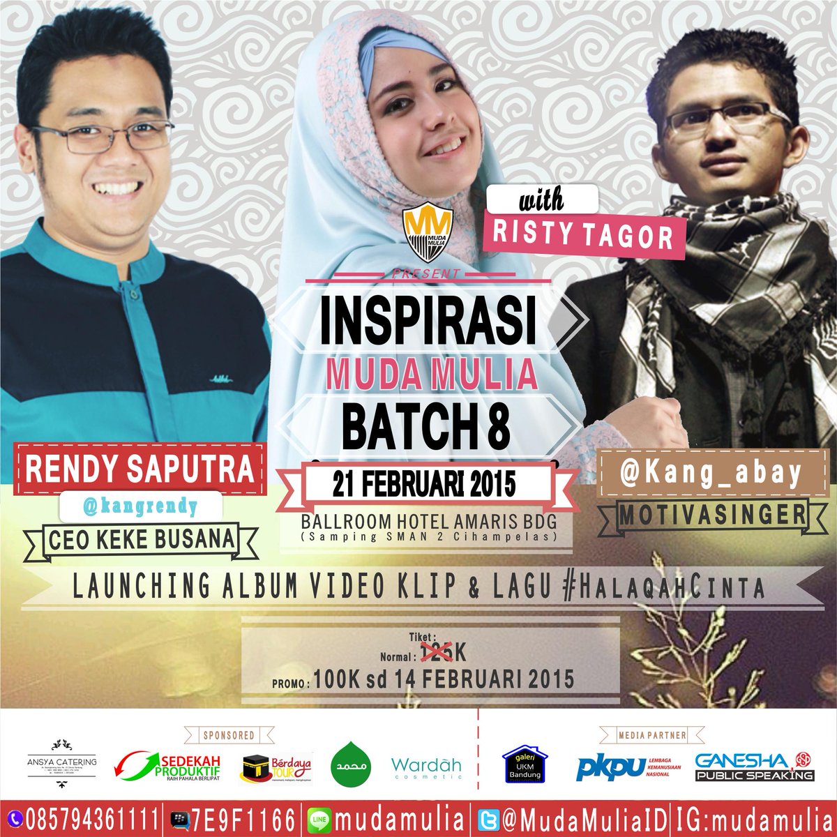 2 hari lagiiii guuyyssss...Udah dftar? #InspirasiMudaMulia8 #Bdg w/ <a href="/kangrendy/">Rendy Saputra</a> <a href="/ristytagor/">Ristytagor</a> @kang_abay >> Pin:7E9F1166