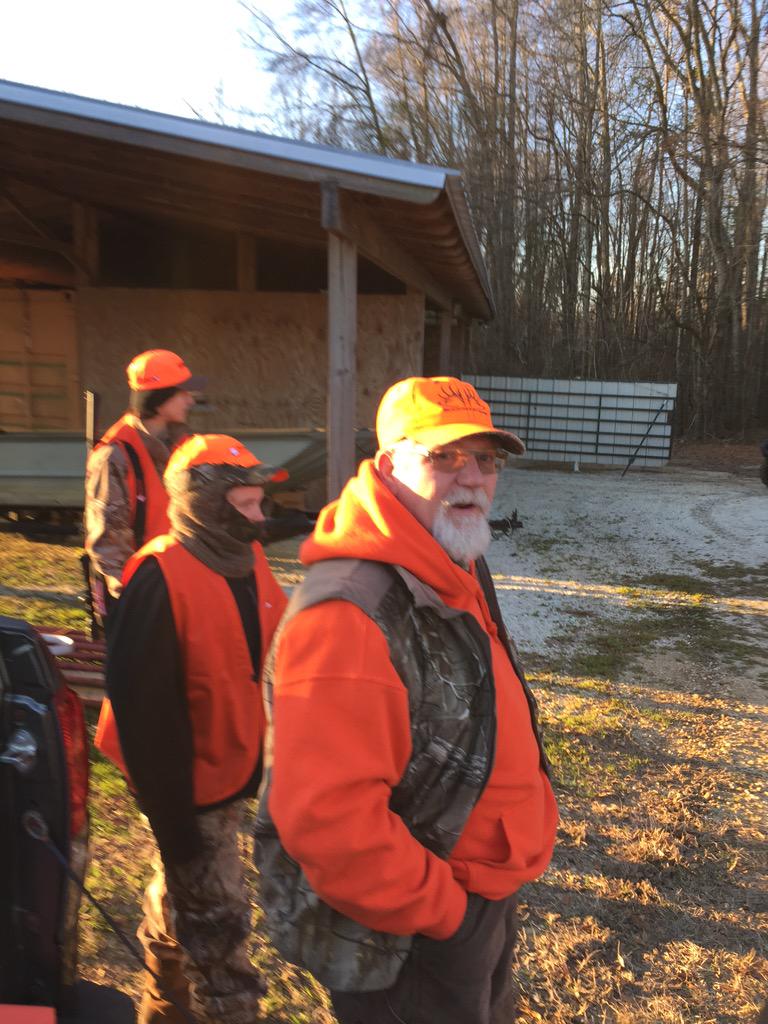 Getting ready to hit the woods it's a little sporty forAlabama (21degrees) but we will be out if the squirrels are.