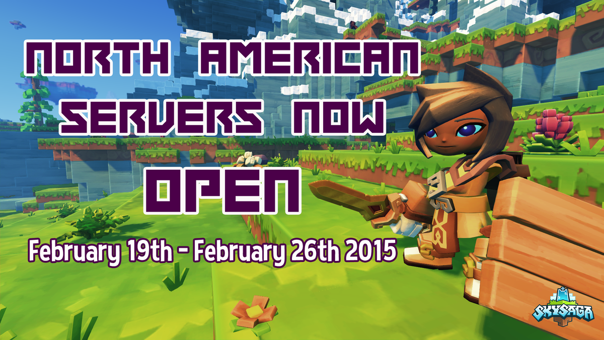 SkySaga's tweet photo. North American servers are now OPEN! Information and about VIP Access and our Server times: http://t.co/sGjHImgMr1 http://t.co/sk5WsB8dH3