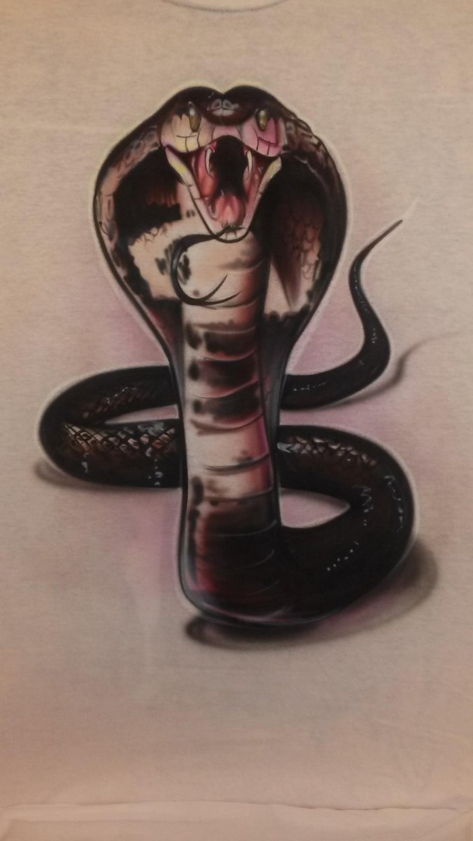 #Snake #shirt #pittsburghairbrush #cobra #airbrushedshirt