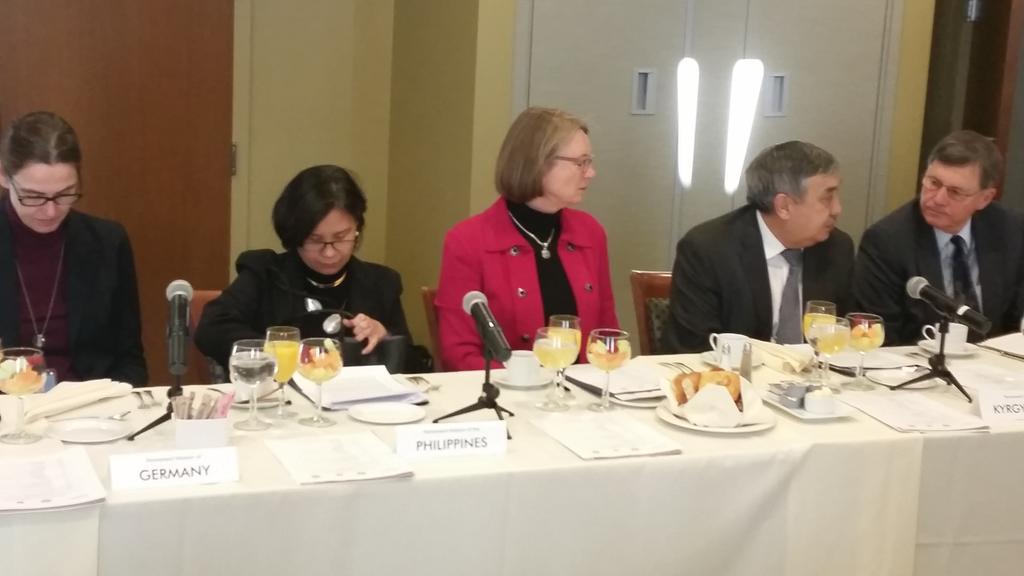 ILO_UN's tweet photo. World Day for #socialjustice is commemorated at UN with Ambassoridal gathering to promote #decentwork http://t.co/Yn2yo2NkVE
