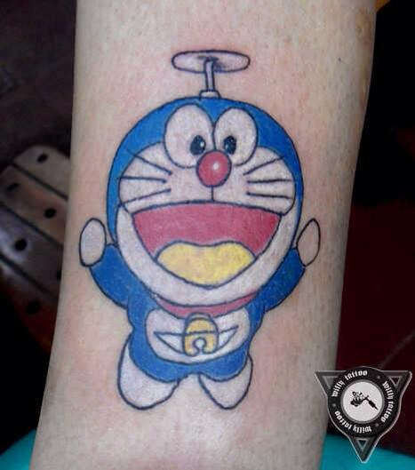 Tattoo uploaded by Xavier • Doraemon tattoo by Jun Yip. #doraemon #neko  #cat #anime • Tattoodo