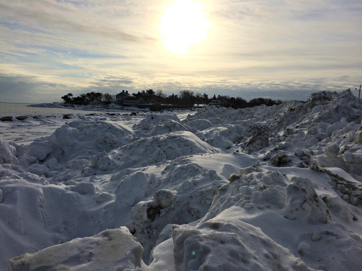 Cohasset Triathlon - Transition Area (aka snow farm).