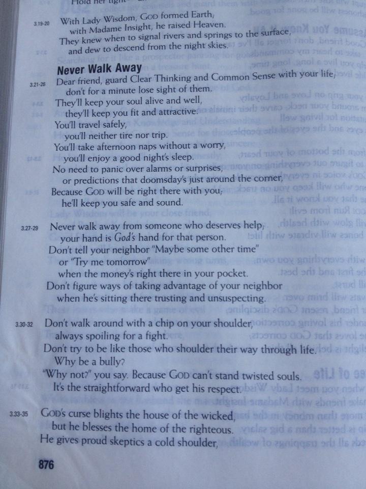 Wise Words from Proverbs: Mercy to the needy is a loan to God, and God pays back those loans in full.