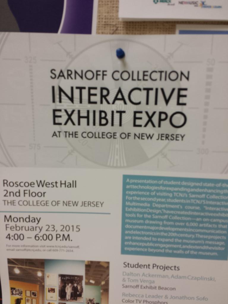 TheIceVerg's tweet image. Come see my project for the Sarnoff Collection on Mon, 2/19 at 4p in Roscoe West, 2nd floor! #exhibitdevelopment