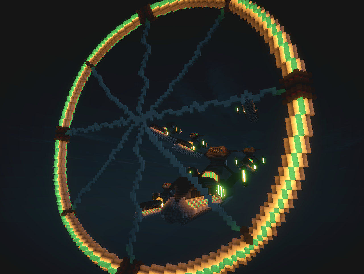 ピッチョ 赤スケ 建築 音ブロック ワープゲート的な つまり何が言いたいかというと 1時間で宇宙船を作ろうとか想わない方が良いです まる マイクラ建築60分一本勝負 Http T Co L0plze9upk