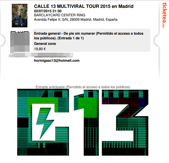HormigasC13's tweet photo. Presentes un año más... Y los que vengan! #Calle13EnMadrid #MultiViral2015 #Calle13 http://t.co/fOwmhi2Nz5