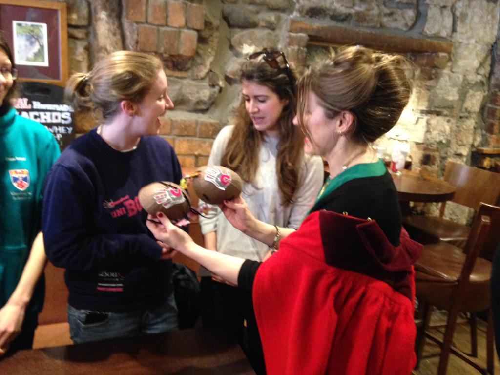C_Stihler's tweet photo. Meeting students from Celtic Society &amp; @UBTStAndrews  #friendsmakeStAndrews http://t.co/eih986W2LT