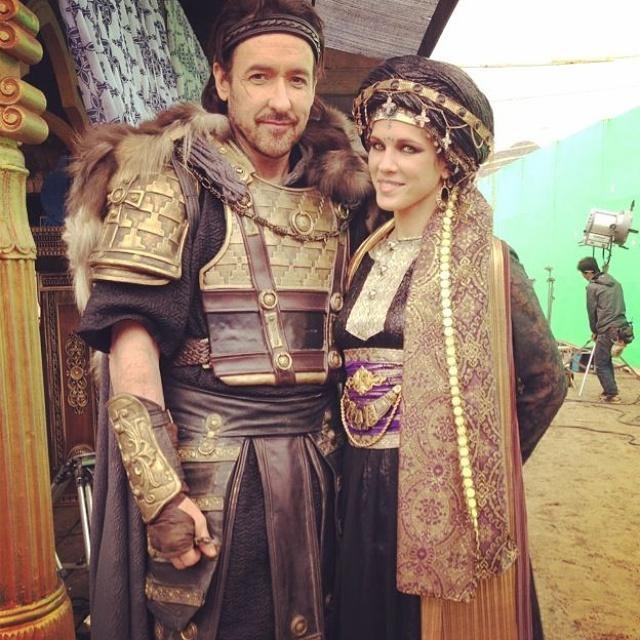 Lorie Pester on X: With John Cusack during the shooting of the movie Dragon  Blade. @johncusack  / X