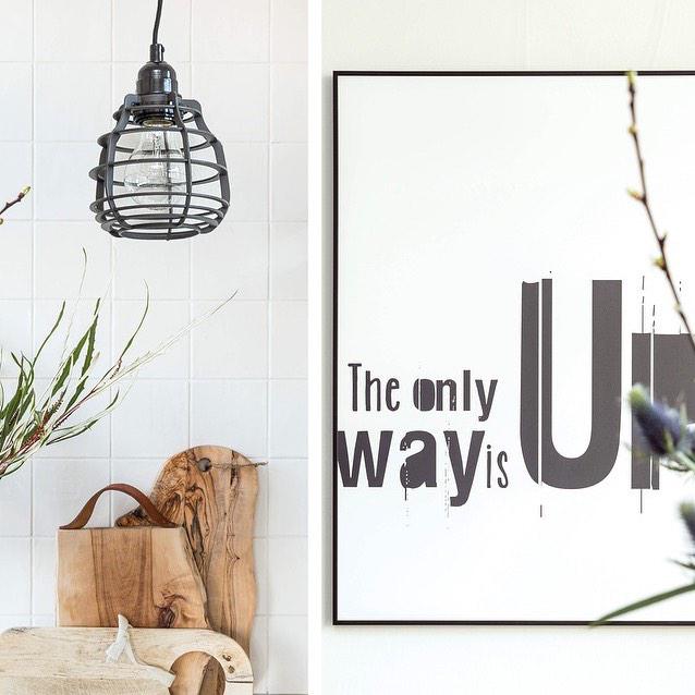 iLOVEWRDS's tweet photo. The only way is up! Now for sale on the beautiful interior blog of flower brand @BloomonNL #industrial #interior #art http://t.co/Cceq1eHZoq