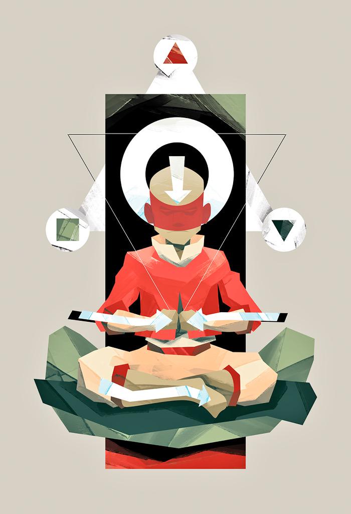 Aang meditating #FanArt #AvatarTheLastAirbender