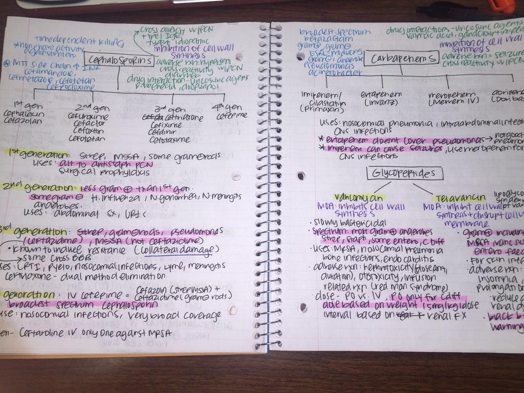 sahariiiiii's tweet image. Have to memorize 50+ antibiotic names &amp;amp; uses 😷 I haven&apos;t even gotten to cardiac drugs -__- #paschoolproblems