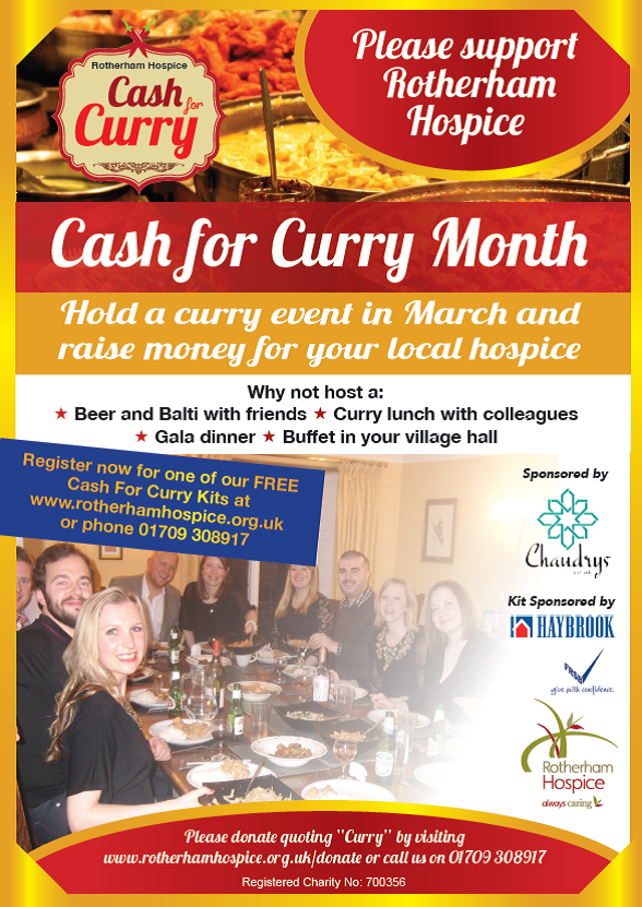 Take part in #cashforcurry @ForgeRadio <a href="/benpringle18/">Ben Pringle</a> <a href="/paulwarne16/">Paul Warne</a> Register for your free kit rotherhamhospice.org.uk