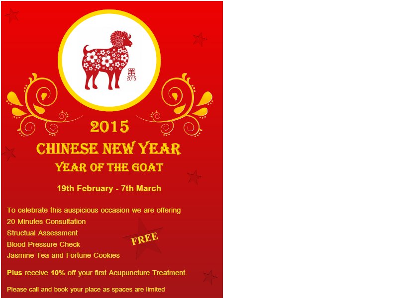 CreativeHealthC's tweet image. #ChineseNewYear  #YearoftheGoat 
FREE 20 Min Consultation, 19 Feb - 7 Mar, places limited creativehealth.co.uk