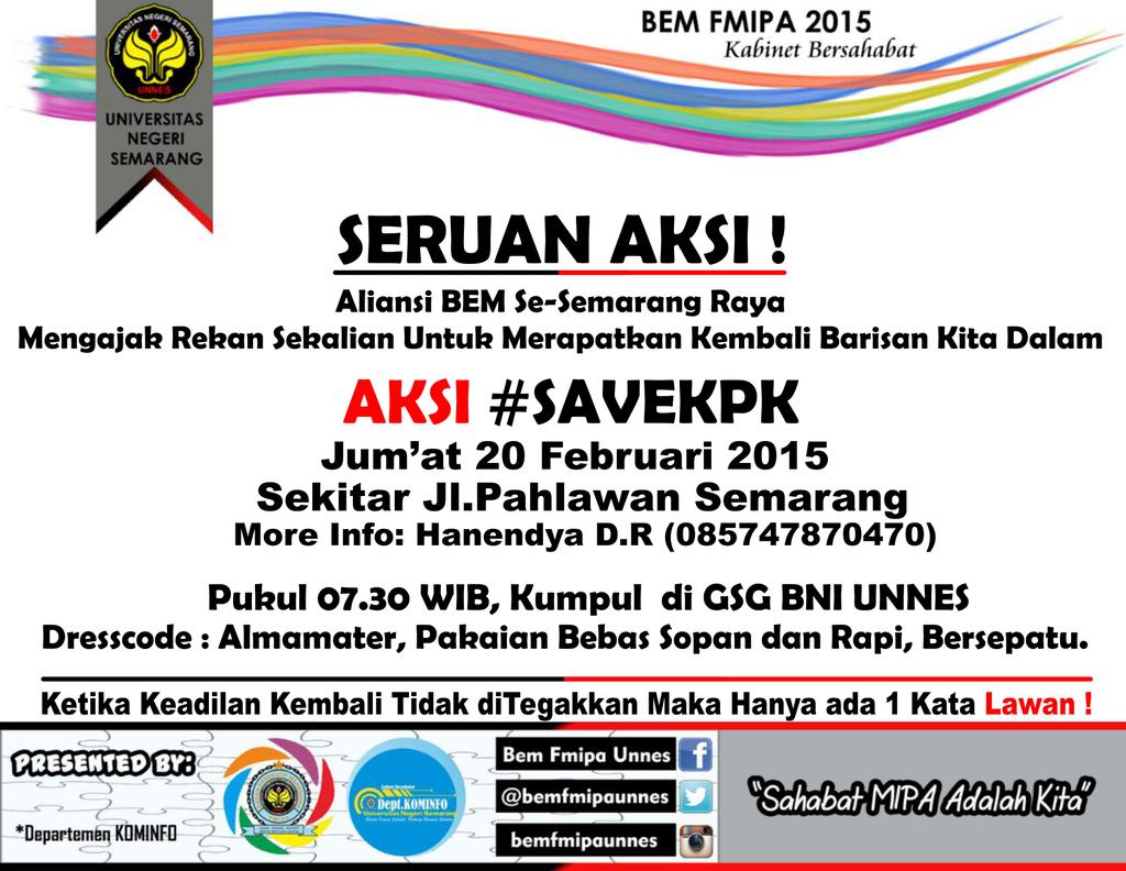 BEMFSMUNDIP's tweet photo. via @bemfmipaunnes http://t.co/IRh4dsR51q. cc @HMB_Undip @HMMathUndip @HMK_UNDIP @hmfundip @HMIF_Undip @hmie_undip @Himasta_Undip