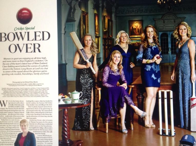 SarahVIvory's tweet photo. Love this glam cricket feature in today's @waitrose weekend. Supporting #womenssport #fitfam http://t.co/WCDznqh8bH