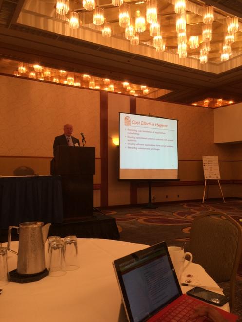 DavidSFinn's tweet image. President (Larry) Clinton from Internet Security Alliance at the PPN conference.  #HITsecurity #PHIprotection