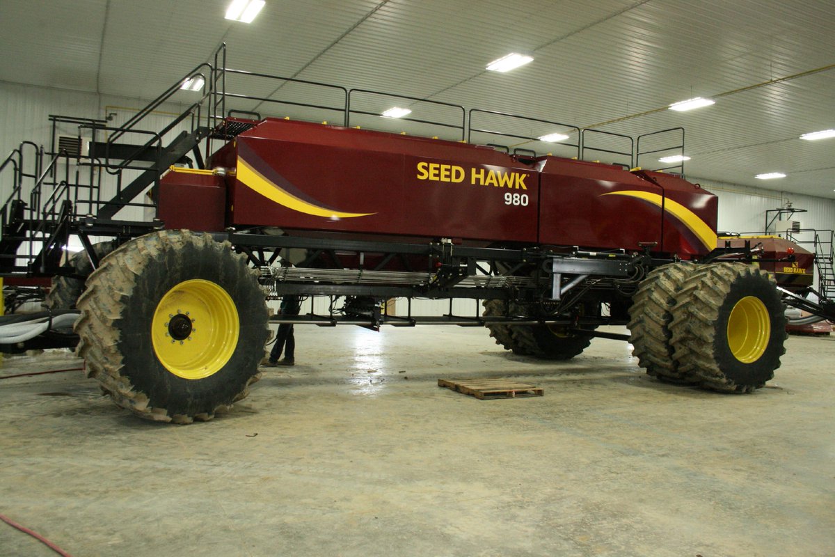 VaderstadNA's tweet photo. For #tbt, our shiny new 980 tank all ready for #CFPS14! Can't wait to see that big boy in the field for #seeding15 http://t.co/yDyeFIQ9Ep