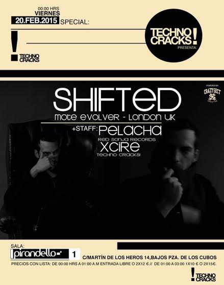 SALA_PIRANDELLO's tweet photo. #TECHNOCRACKS @SALA_PIRANDELLO
V20Feb SHIFTED @PelachaRedsonja
Lista de puerta : http://t.co/lRDSlVUQGQ http://t.co/dJTf2yo4lW