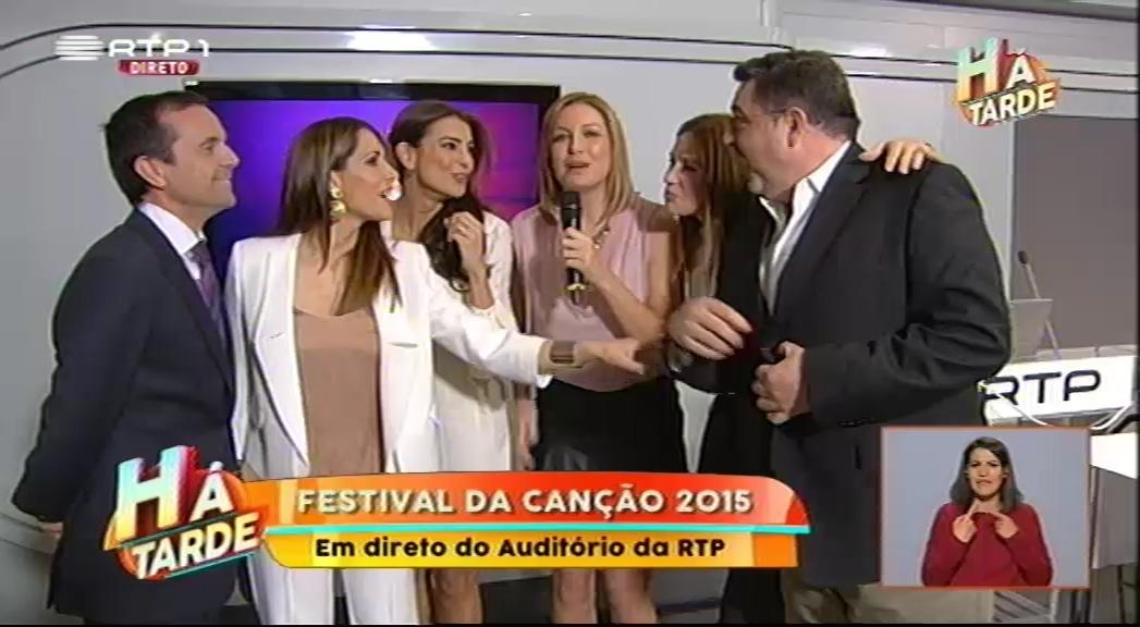 O #HaTarde esteve na apresentação do #FestivalDaCancao bit.ly/1w1A5vo