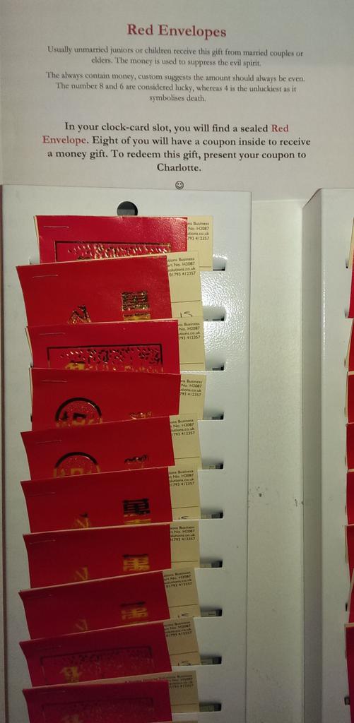 Findlotte's tweet image. #ChineseNewYear stir-fry, knowledge and Red Envelopes. Staff loved it.