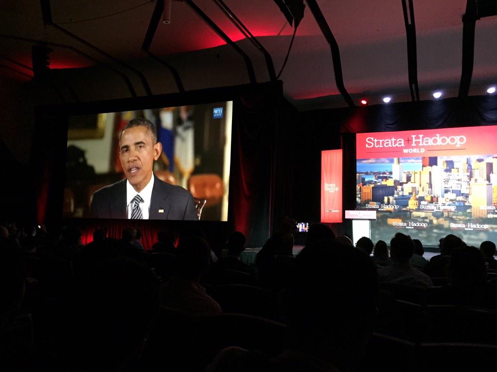 JSHorwitz's tweet image. “@atorman: President Obama introducing DJ Patel at #StrataHadoop http://t.co/rMxSgpgML1” #hadoopnext doesn&apos;t get much better