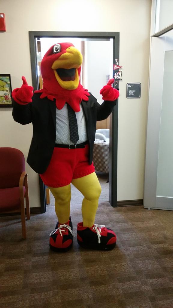 SECareerService's tweet photo. Rowdy is ready for the Career &amp; Internship Fair next Thursday! Are you? Boot camp today at 3:30! #career #internships http://t.co/qQukjQN0X0