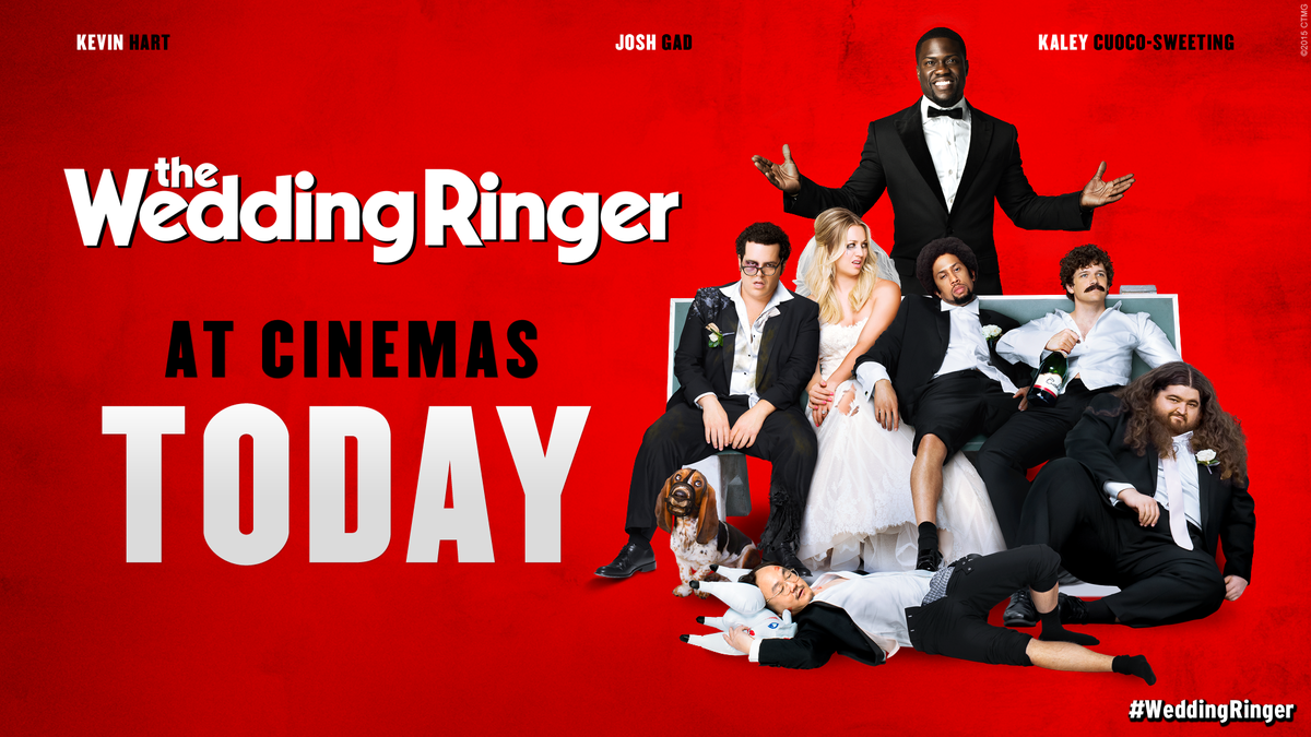 SonyPicturesUK's tweet photo. It's here! 🎉 🎊 RT If you're going to see #WeddingRinger is at cinemas this weekend! http://t.co/9cM5nE9NDC