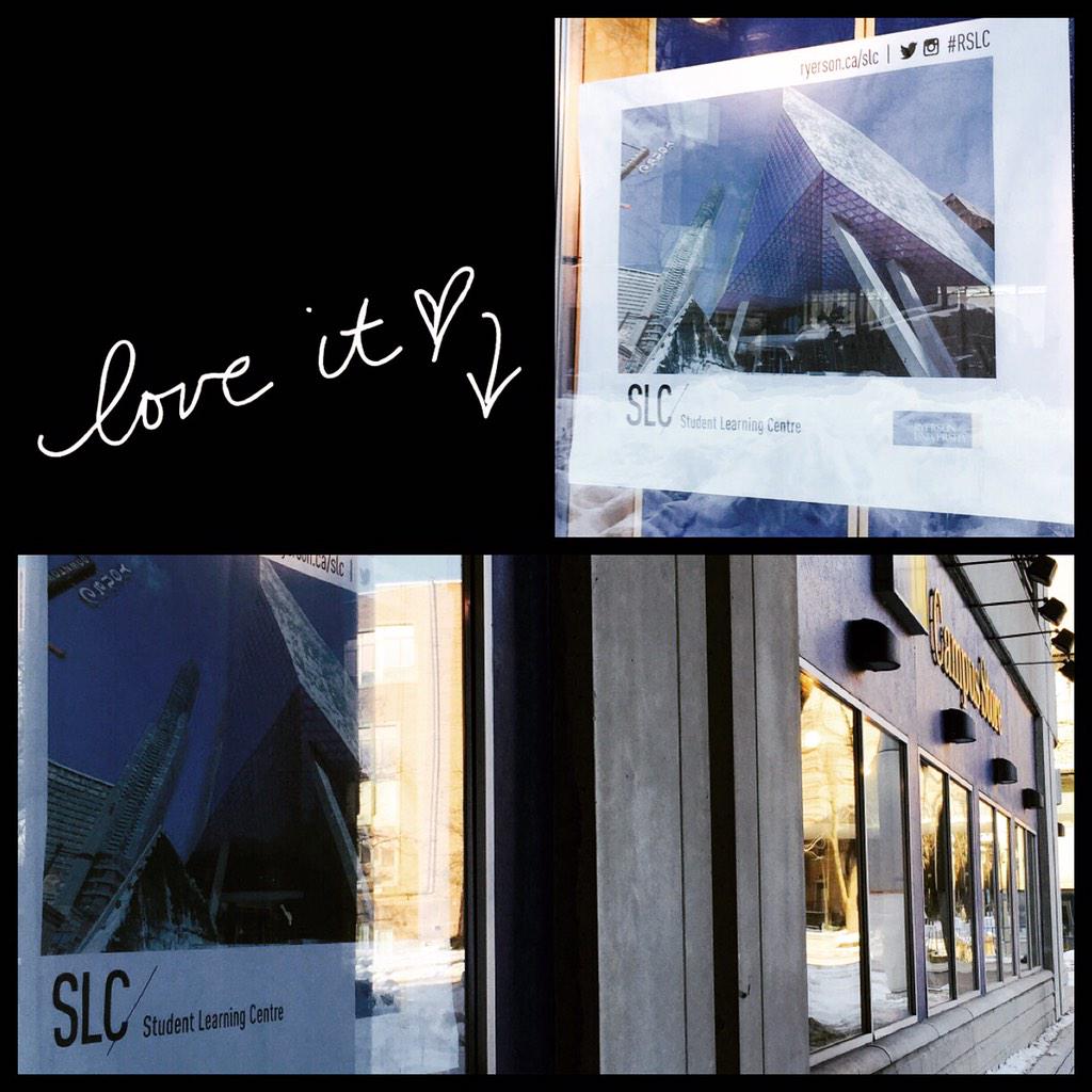littleCarrieAnn's tweet photo. Everyone on campus is excited about the soft-lunch of the #RSLC on Monday! #21stCenturyLibrary  #Ryerson http://t.co/2WXeThnk4J