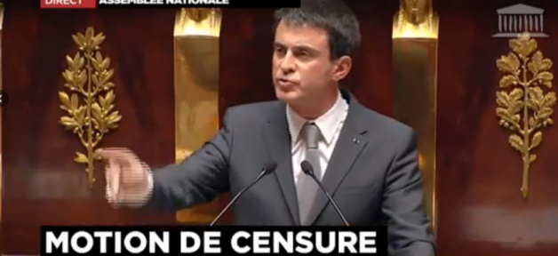 Report_World's tweet photo. Motion de censure : 234 voix sur les 289 nécessaires : Affaire rejetée. #Valls http://t.co/pDfNQYS91l http://t.co/aolCe85TIe