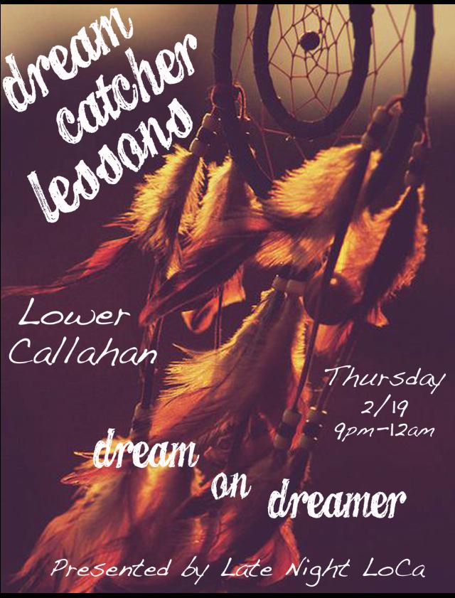 TONIGHT come to LoCa for dreamcatcher making lessons and pizza! 🌜🌠 #endicottLoCa