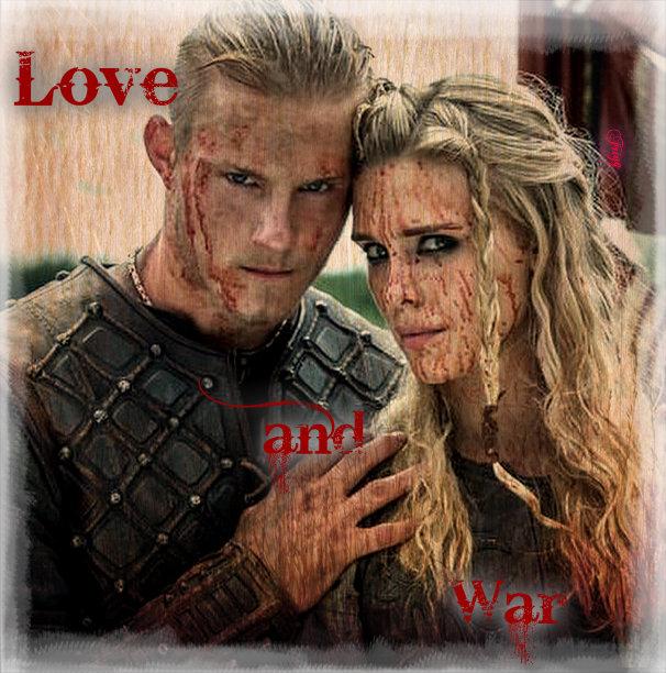 Vikings - A pre-battle pep talk or is Bjorn whispering words of love to  Porunn? #HappyValentinesDay from one of our favorite #Vikings couples!