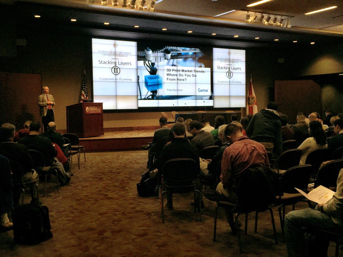 TalTech's tweet photo. Today at the @FloridaState Stacking Layers II Symposium, all about #3DPrinting! #stackinglayers http://t.co/SEKtPQsFiV