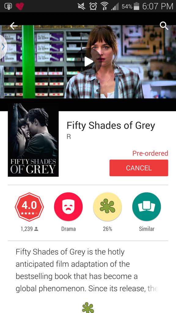 ramireza58's tweet photo. Pre- Ordered it.
Kbye. #50ShadesOfGrey #JamieDornan #ChristianGrey #bae http://t.co/RmcNp2S5Ph
