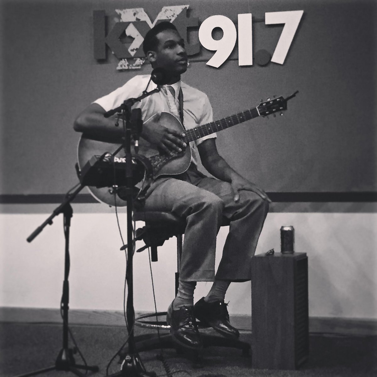 Tune in for a live session with #FortWorth's own @leonbridges, coming up at 3:30 on KXT 91.7.