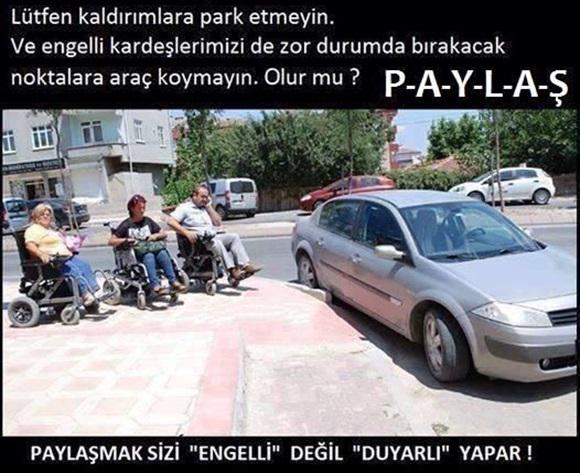 HergunYeniBilg's tweet image. Lütfen kaldırımlara park etmeyin ve engelli kardeşlerimizi zor durumda bırakmayın olur mu ?