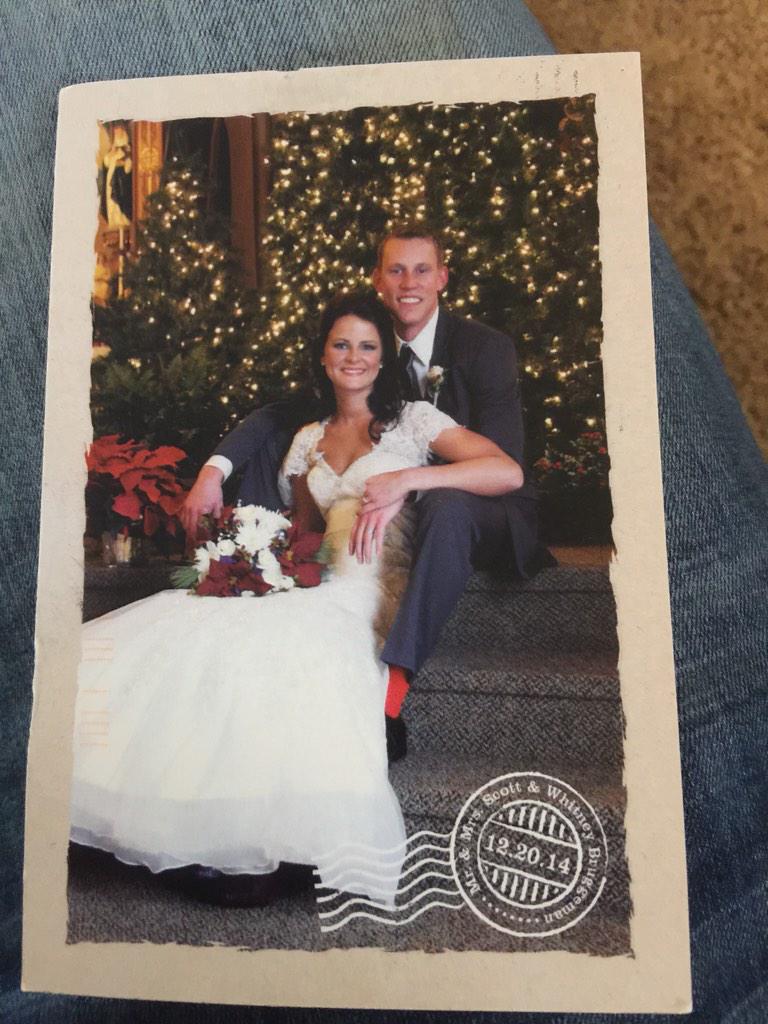 blkoutsounds's tweet photo. S/O to the Bruggeman's for the awesome thank you card! #greatwedding http://t.co/09OC9EjeGn