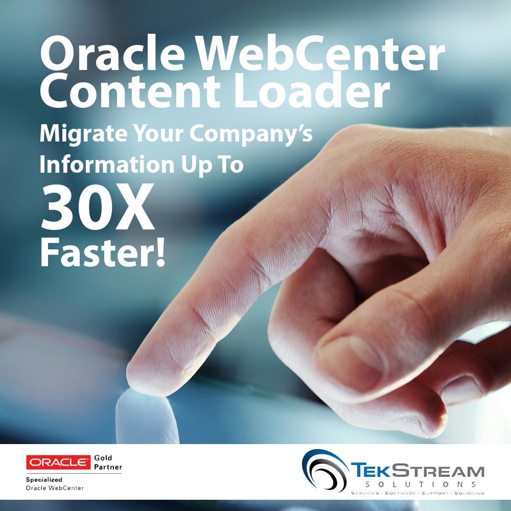 TekStreaming's tweet photo. Now You Can Migrate Information Up To 30x Faster With #Oracle #WebCenter Content Loader

http://t.co/LBrU2szB8Y

http://t.co/Ku86oSJzAs