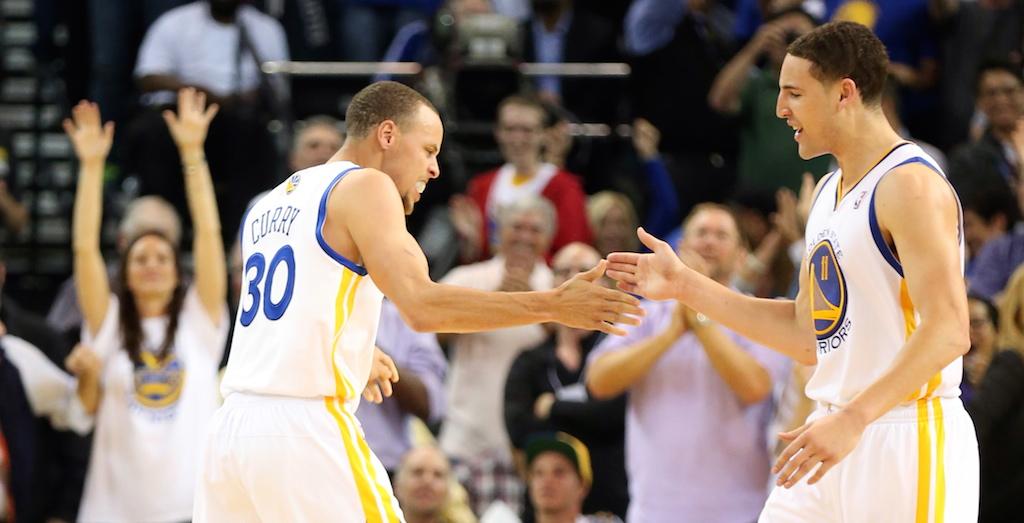 theScore's tweet image. Klay Thompson is a wise man: 'Why would we make moves? We've only got 9 losses.' TRUE. thesco.re/1JspP4V