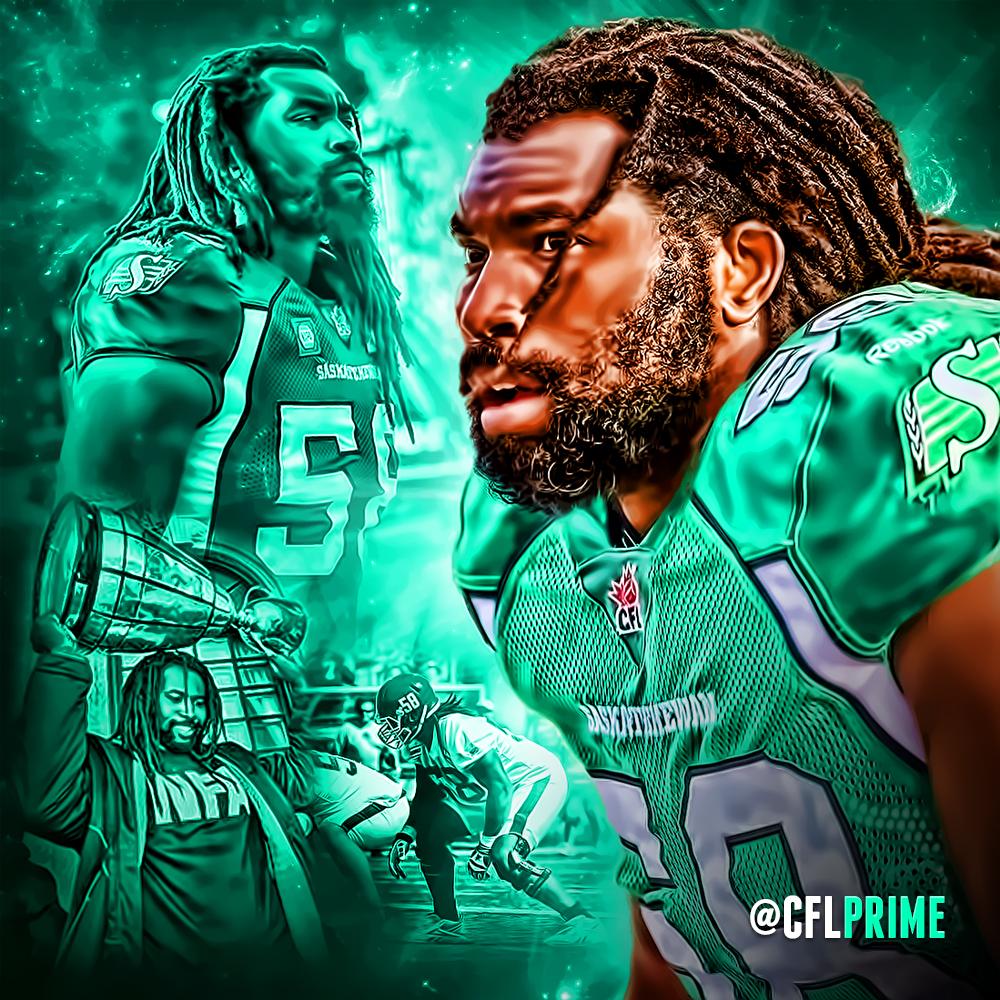 CFLPrime's tweet photo. #XavierFulton of @sskroughriders - req. by: @ashleylongpre14 + @JamieLakeman #CFL #Riderville #Trenches http://t.co/cxHHkDzQJA
