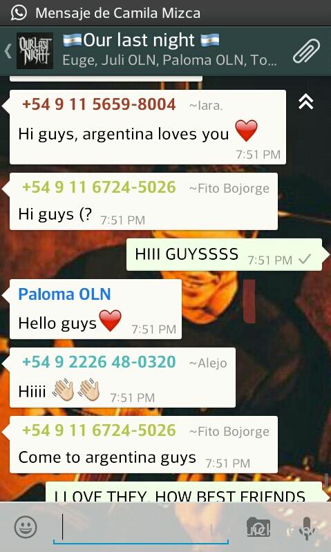 Justjoaco's tweet photo. #askoln HI GUYS, say hello to the whatsapp grup? http://t.co/ZubVBC8TPx