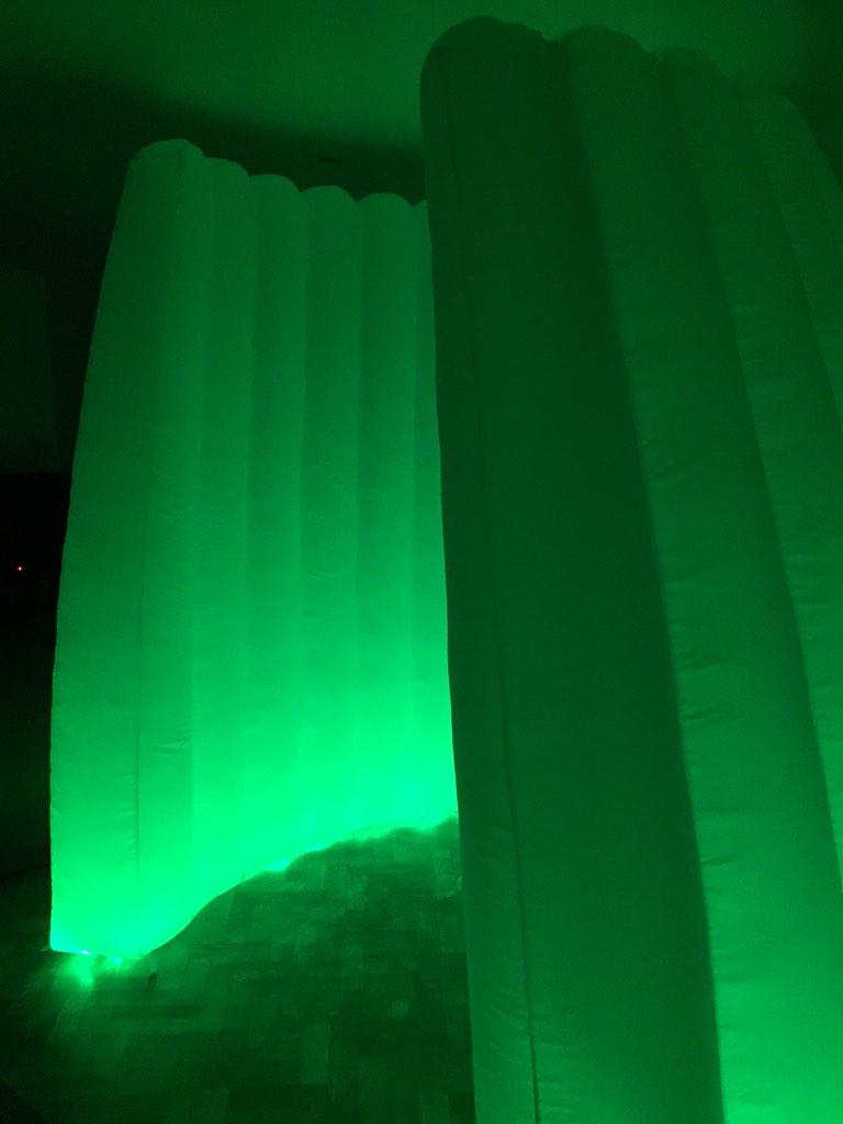 funkyfunbooth's tweet image. Clara's new inflatable booth for indoor events - but I'm a fan of my gorgeous caravan even in the rain tomorrow x