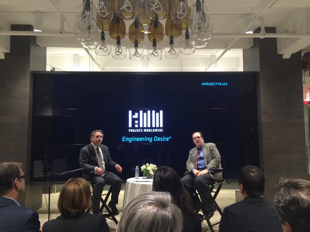 ccotrupe's tweet photo. The unparalleled Stuart Elliott of NYTimes talkin' ads #Projecttalks @PartnersNapier @ProjectWW @pnycagency http://t.co/hnp4kRHk3l