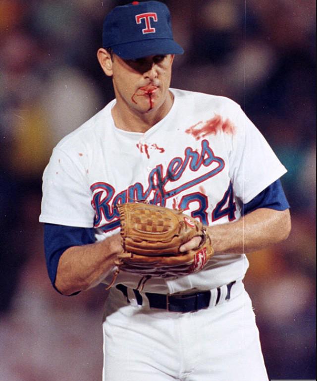 BaseballQuotes1's tweet photo. It helps if the hitter thinks you're a little crazy. -Nolan Ryan http://t.co/WEFdnBTk6E