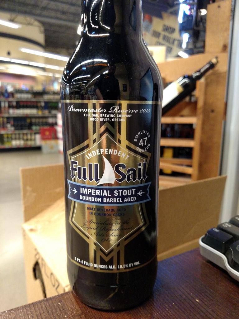cornerstarbeer's tweet photo. It's been a while since we had it, but we just got some more of this kick-ass @FullSailBrewing BBA stout http://t.co/Vi6F0esxp3
