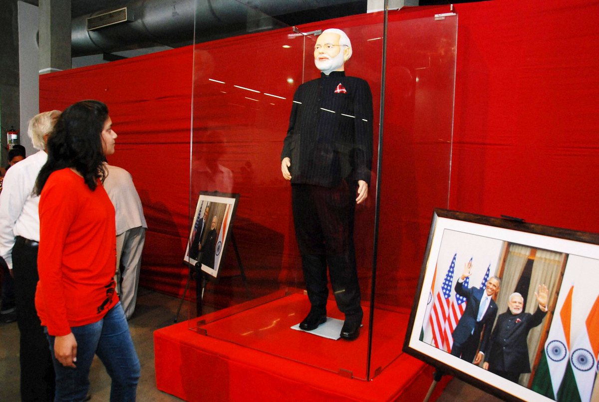 timesofindia's tweet image. #ModiSuit auction: Lavji Patel, a diamond merchant from Surat, bids 1,71,71,117 (ANI)