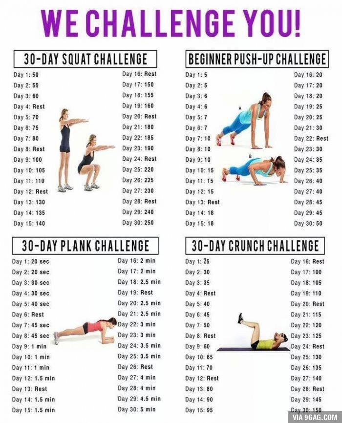 Work it out this next month #challenge