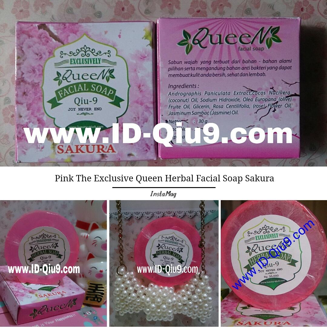 Pink The Exclusive Queen Herbal Facial Soap Sakura