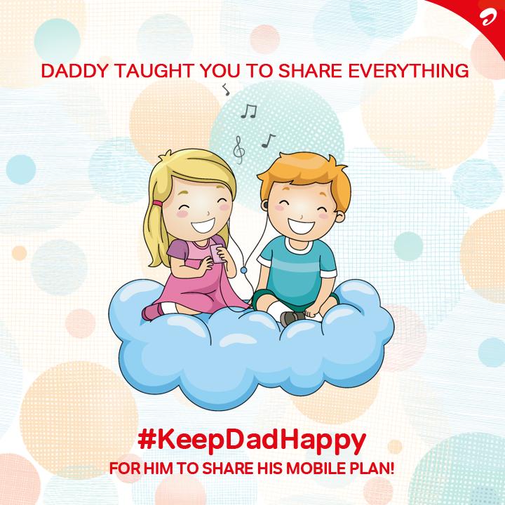 airtelindia's tweet photo. #KeepDadHappy &amp; receive his 'care' as phone benefits. ;) Know more - http://t.co/imJanoxCmz http://t.co/rlAi1IM3wP