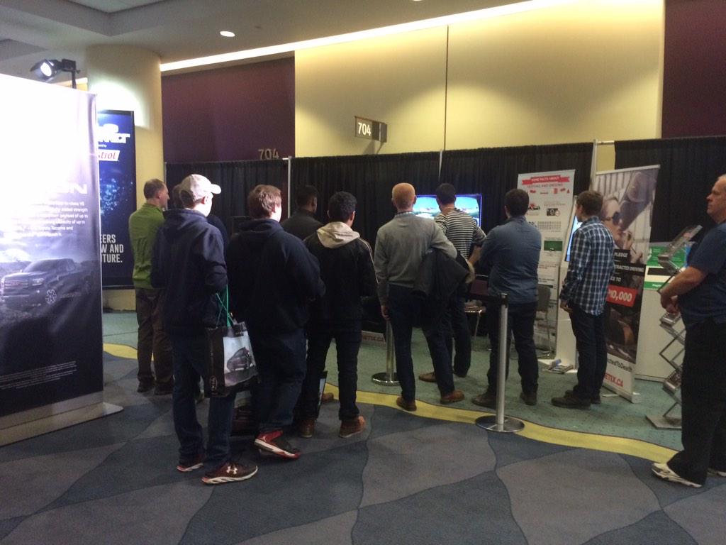 madlenaxo's tweet photo. Everyone LOVES @kanetix virtual driving #oculus #distracteddriving #distractedtodeath #kanetix #autoshow http://t.co/MH9BbzNIT1